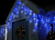 Гирлянда Уличная "Нить-каучук" 10м синий., 100LED черный провод