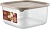 Контейнер для продуктов Sugar&Spice Vanilla 0,8л 12*12*6см квадратный с гибкой крышкой латте