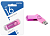 Флеш-накопитель USB 2.0, 16GB SmartBuy Twist (розовый) блистер