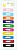 Заколка для волос цветн., 6см, 10шт (ЦЕНА ЗА 10ШТ) прямоуг., на листе