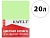 Бумага пастель А4 80г/м2 20л зеленый