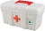Аптечка контейнер Keeplex Family doctor с защелкой и ручкой большой 38х21х19,5см, цв. белый