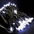 яяя Гирлянда Уличная "Нить-каучук" 20м белая, 100LED черный провод