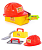 Игровой Набор каменщика ПОЛЕСЬЕ (4 эл.) 27,5*19*18см, №3 "Construct" в сетке