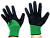 Перчатки стрейч (ЦЕНА ЗА 12ПАР) "Safety Protection Gloves"  цв. черн. - зел. 