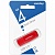 Флеш накопитель USB 2.0, 4GB, Smartbuy, цв. красный, блистер