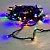 яяя Гирлянда Уличная "Нить-каучук" 10м разноцв., 100LED черный провод