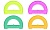 Транспортир /20шт (ЦЕНА ЗА 20ШТ) Стамм 180*/12см Neon Cristal 4цв 