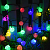 яяя Гирлянда улич. 10м, 100LED Шар, d=3см, разноцветн. черн пров. 