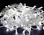 яяя Гирлянда 300LED, 18м, бел. белый провод