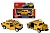 Машина металл HUMMER H2 PICKUP 12 см, откр. двери, багаж, инерц, желтый, Технопарк, в кор.