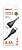 Кабель USB - Lightning, Borofone BX121, 2.4A, 1м (черный) в кор.