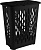 Корзина для белья Keeplex Black с откидной крышкой 37л 42х29х51см