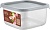 Контейнер для продуктов Sugar&Spice Vanilla 0,4л 10*10*5см, квадратный с гибкой крышкой трюфель