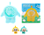 Вентилятор 13*12см (Type-C, фигурка) микс, в кор.