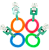 Игрушка для собак с шипами, 10*9,5см, микс, подвес