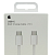 Кабель USB Foxconn Type-C to Type-C, 1м orig 100% (iP15) (белый) в кор.