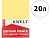 Бумага пастель А4 80г/м2 20л желтый
