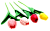Цветок искусственный Тюльпан 32см, (ЦЕНА ЗА 5ШТ) микс