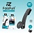 Автодержатель FaizFull F68, 21,5х9,5см, 360°, магнитный, на панель, гибкий (черный) в кор.