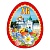 Магнит виниловый " Хорошо " 5*7см Пасха- ХВ