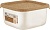 Контейнер для продуктов Sugar&Spice Wood 10*5см, квадратный 0,4л с гибкой крышкой