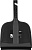 Совок с щеткой-сметка Spin&Clean Black c кромкой 8*19*30см