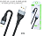 Кабель USB - Lightning Maimi X57, нейлон, 1м, 6А (черн) в кор.