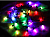 яяя Гирлянда улич. 10м, 100LED, Шишки, d=2см, разноцветн. черн пров. 